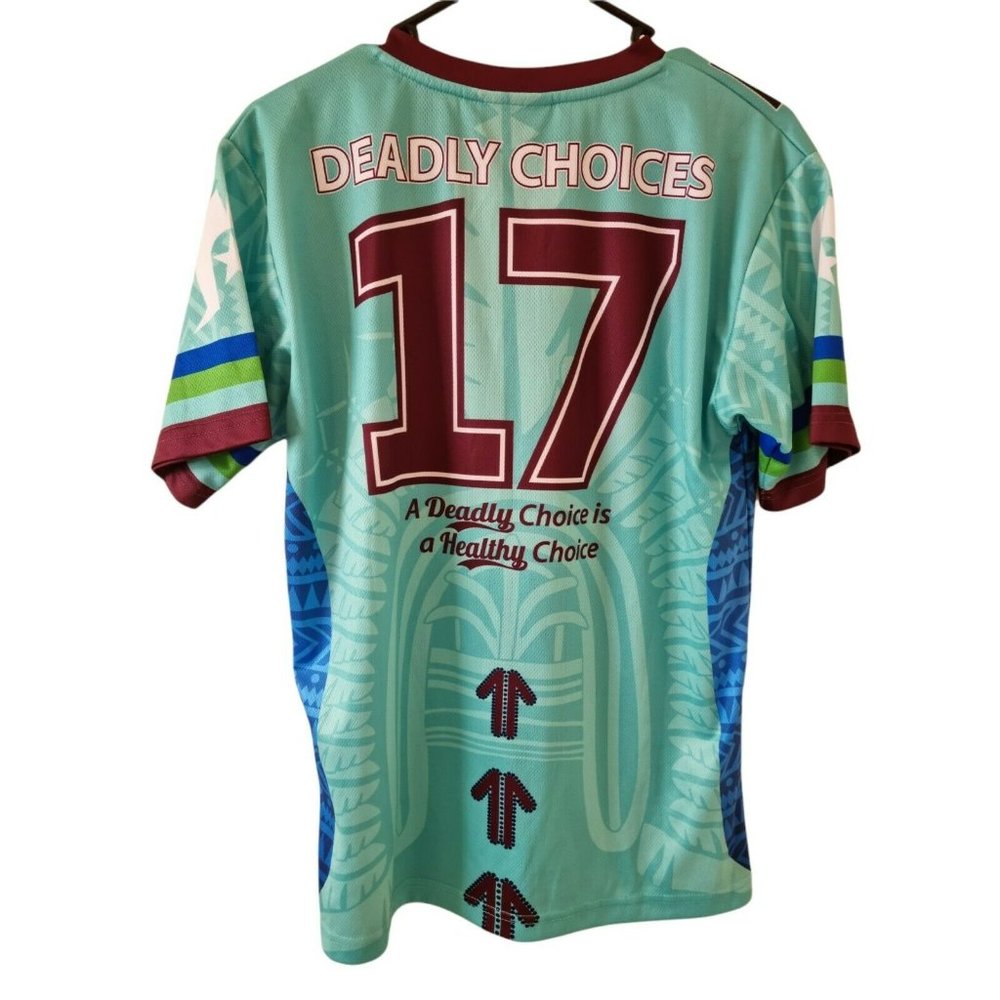 Brisbane Broncos Indigenous Deadly Choices Jersey Shirt Size Small 20 x 27 - Picture 6 of 7